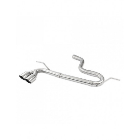 No silencer end pipe 2x80mm Racing VOLKSWAGEN GOLF 7 1.4 TSI 140-150cv 2013-