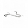 No silencer end pipe 2x80mm Racing VOLKSWAGEN GOLF 7 1.4 TSI 140-150cv 2013-