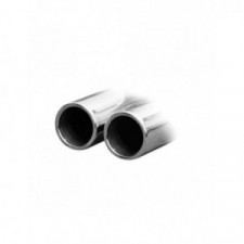 Edelstahl Terminal 2x80mm VOLKSWAGEN POLO AW 2.0 GTI 200cv 2018-