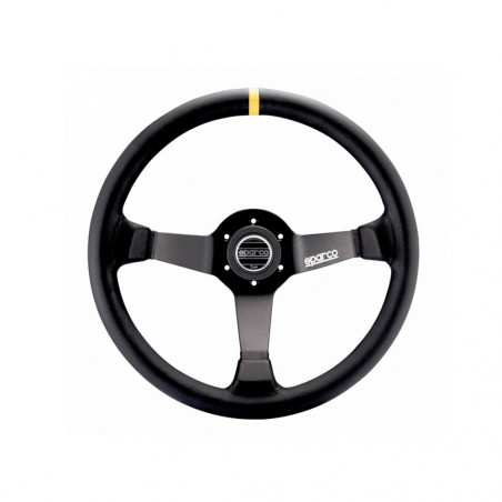 Sparco R345 Lenkrad mit eingezogener Haut Schwarz