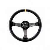 Sparco R345 Lenkrad mit eingezogener Haut Schwarz