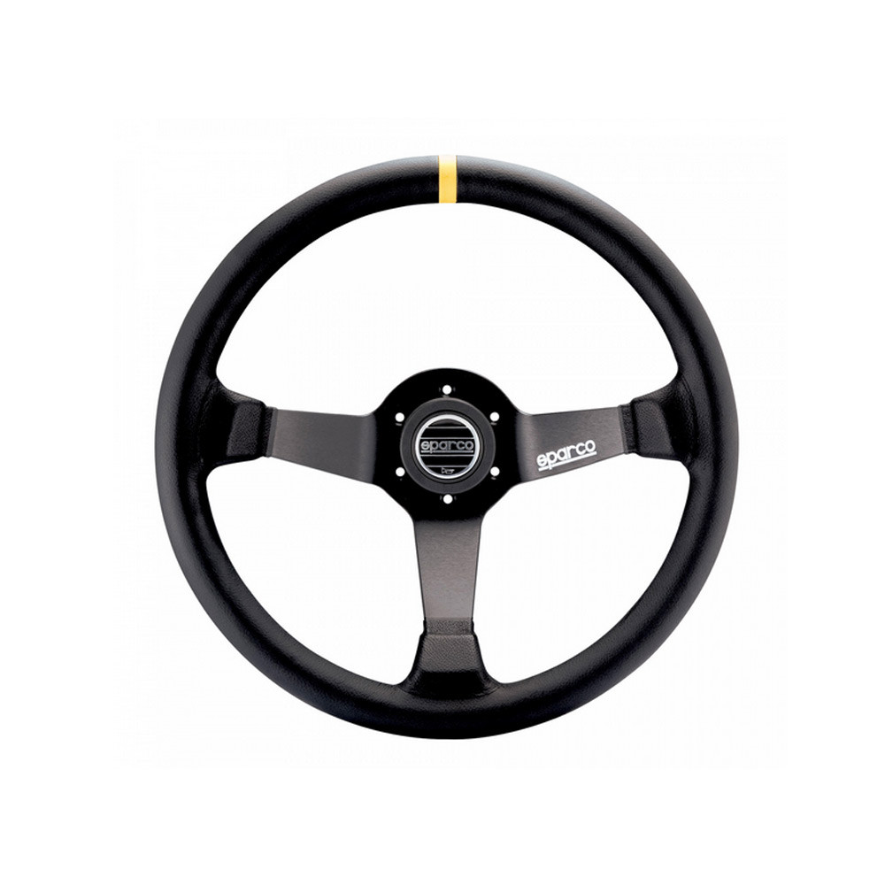 Volant Sparco R345 Peau Retournée Noir - 015R345MSN - 015R345MSN - 8033280067519