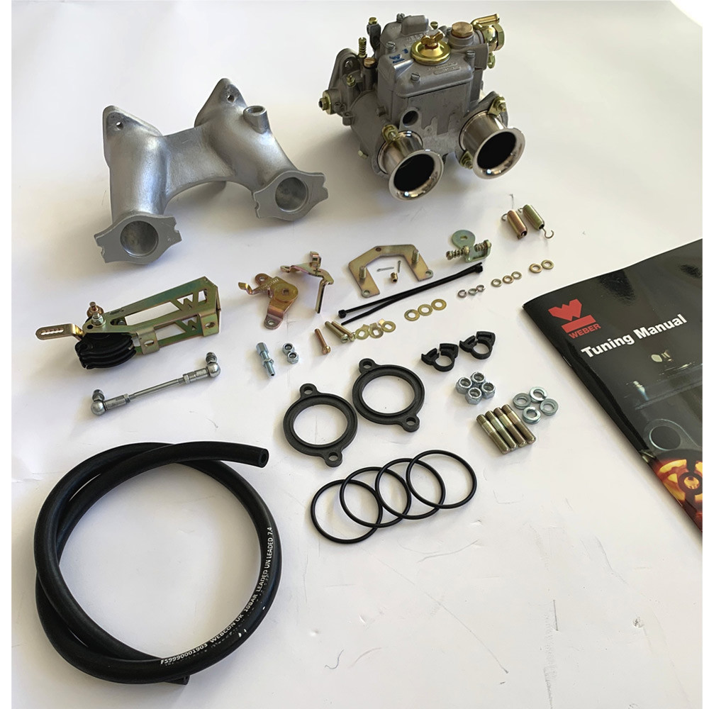 Kit carburateur + pipe d'admission Weber 1x40DCOE Mini - W-PAR101-40 - PAR101-40 - 3661768405550