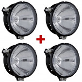 H3 183mm high beam spotlight pack (x4)