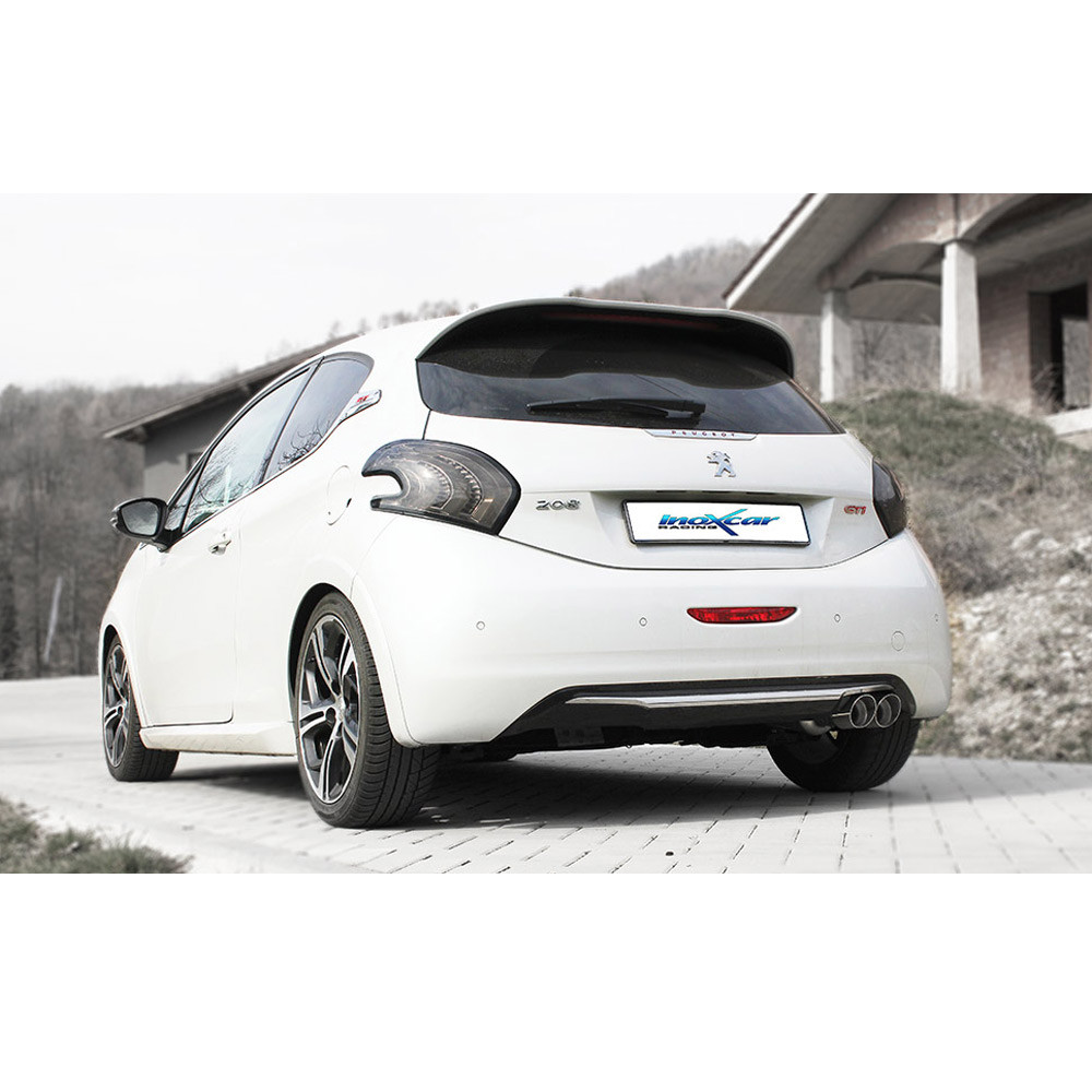 Catback 2x80mm Racing INOX PEUGEOT 208 1.6 16V TURBO GTI 200cv 2013-2015 - IC-CATBACK119 - CATBACK.119 - 3661768558683