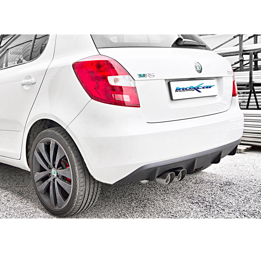 Catback 2x76mm Racing SKODA FABIA Type 5J 1.4 Tsi RS DGS 180CV 2012- - IC-CATBACK121 - CATBACK.121 - 3661768558706