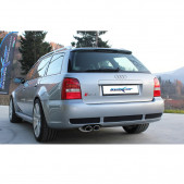 Catback 2x76mm Racing INOX AUDI RS4 B5 2.7 BITURBO 380CV 1998-2001