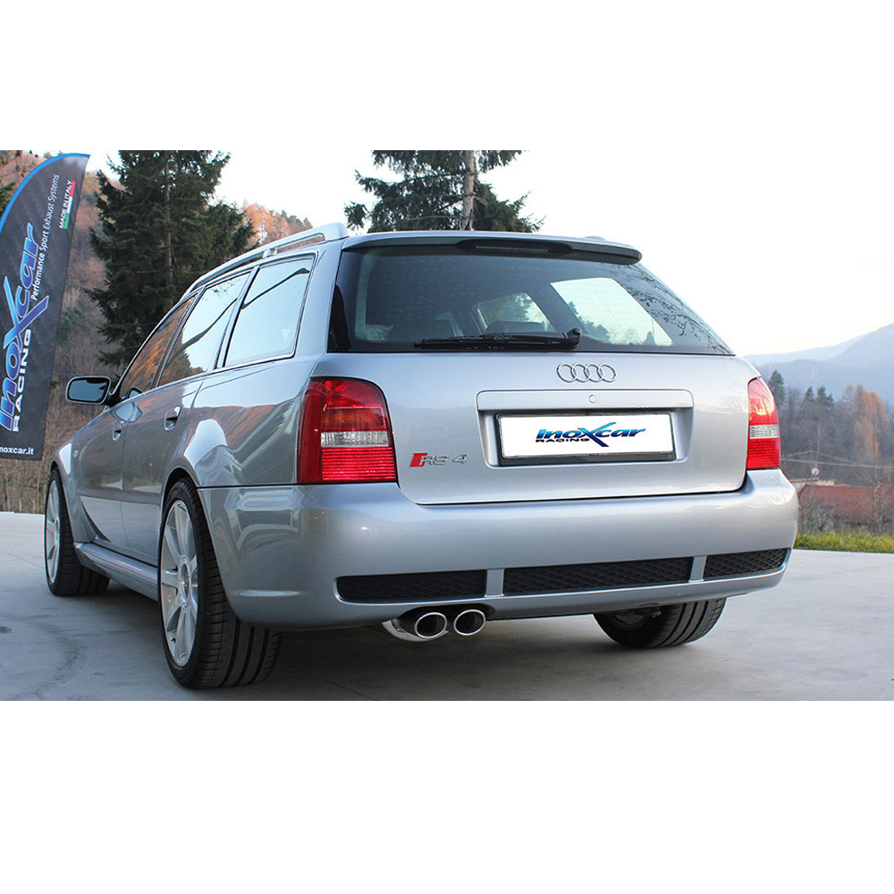 Catback 2x76mm Racing INOX AUDI RS4 B5 2.7 BITURBO 380CV 1998-2001 - IC-CATBACK52 - CATBACK.52 - 3661768558898