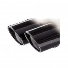 Posteriore acciaio inox 2x80mm X-Race nero VOLKSWAGEN GOLF 7 1.4 TSI 140-150cv 2013-