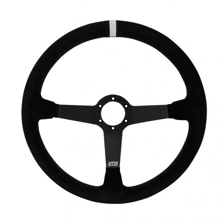 Lenkrad GT2i Pro 380 Umgedrehte Haut Schwarz/Schwarz 65mm