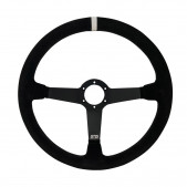 Volant GT2i Pro 380 Peau retournée Noir/Noir 65mm