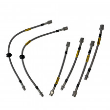 Kit Flexibles de Frein Durite Aviation Complet Goodridge VK6 Toyota Land Cruiser HDJ80 12s +10cm 6 Pièces