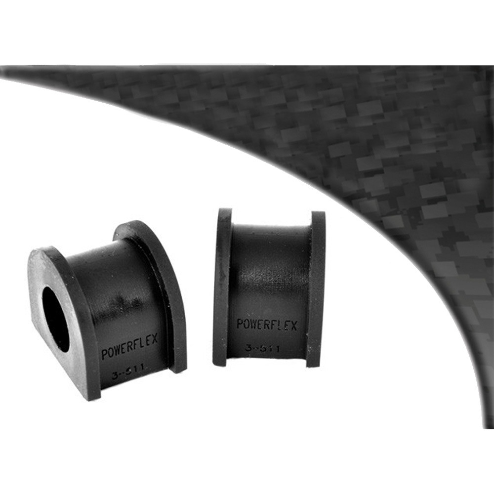 Silent-Bloc Powerflex Black Barre Anti-Roulis Arrière 15mm Audi 80, 90 Quattro inclu Avant (1992-1996), S2 B4, RS2 B4 (1994-1996 - PF-R351115-2N - PFR3-511-15BLK - 5055676522870