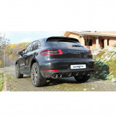 Posteriore senza Silenziatore Inoxcar 2X100Racing Diamètre 100 Destra a Sinistra Porsche Macan S 3.0TDi