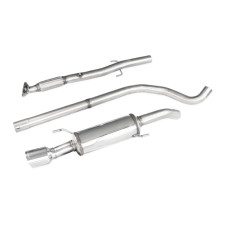 Inoxcar 1x100 Racing diameter 63.5mm center pipe + rear exhaust OPEL ADAM S 1.4 TURBO (150CV) 2015-
