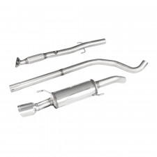 Tubo centrale diretto + posteriore con uscita 1X100 Racing Inoxcar diametro 63.5mm Opel Adam S 1.4 turbo