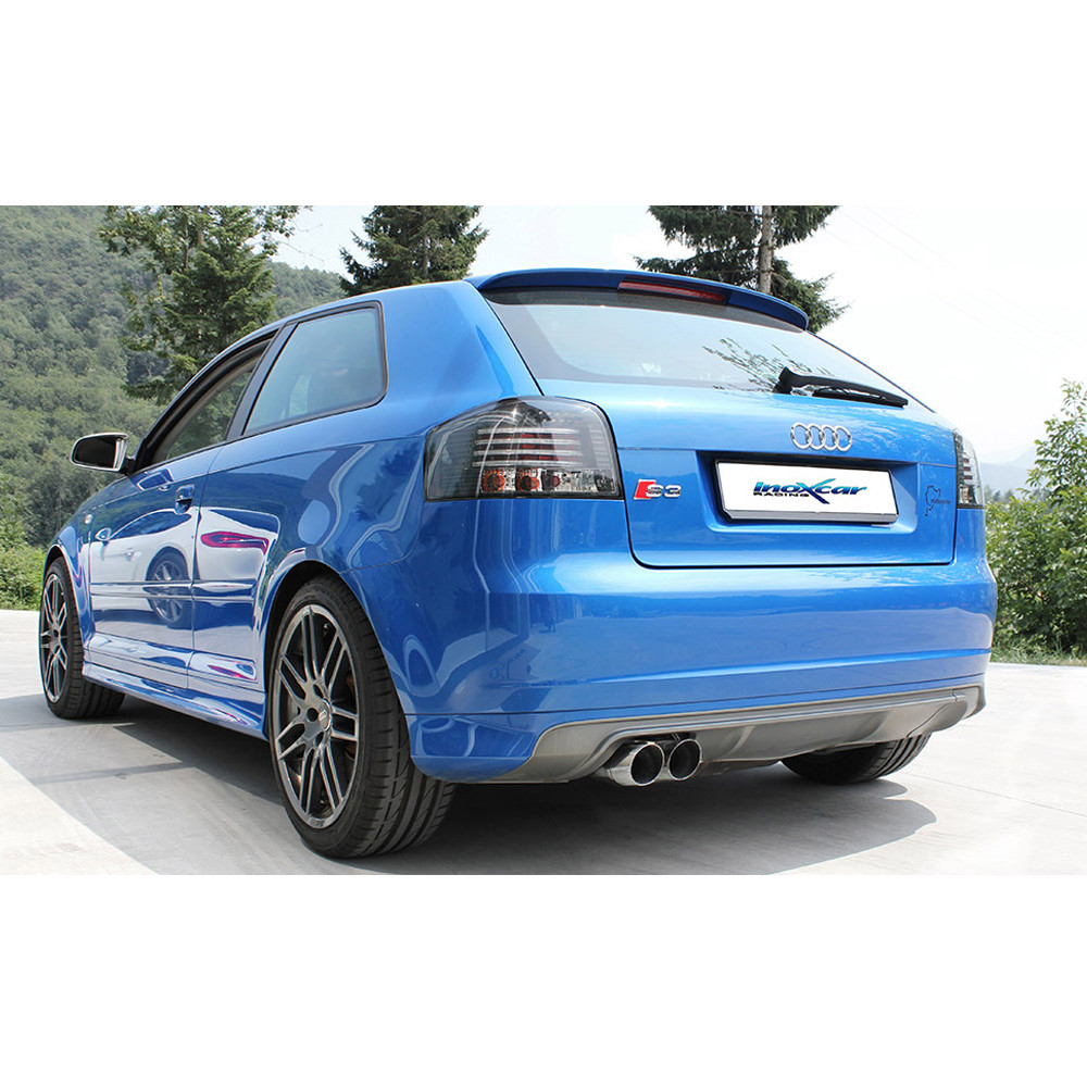 Freies Edelstahlterminal 2x80mm AUDI S3 8P 2.0 TFSI 265CV 2006- Durchm.65 - IC-AUS31280 - AUS3.12.80 - 3661768558577