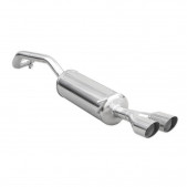 Edelstahl Terminal 2x80mm Racing SEAT IBIZA SC 6J 1.2 Tsi FR 110cv 2015-