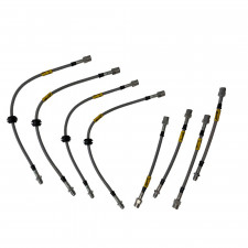 Kit Flexibles de Frein Durite Aviation Complet Goodridge Toyota Land Cruiser HDJ80 24s +10cm 7 Pièces