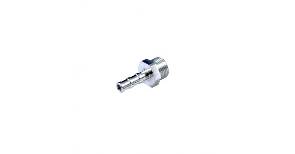 TakeOff aluminium pipe adapter M3/8BSP - 8 mm