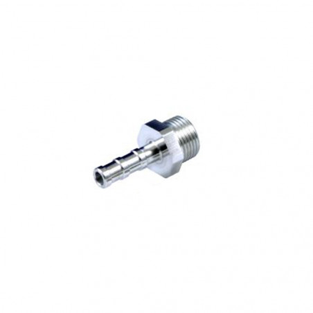 TakeOff aluminium pipe adapter M3/8BSP - 8 mm