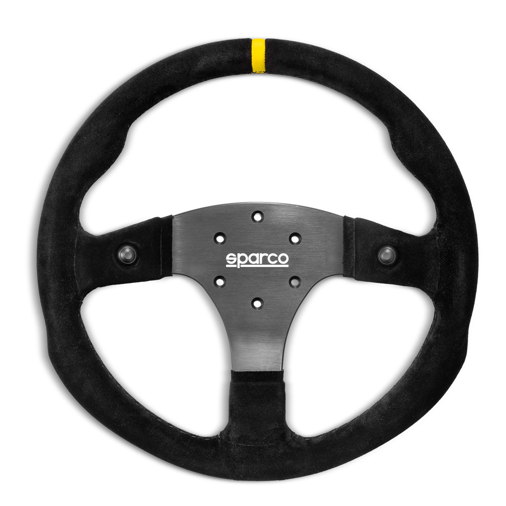 Volant Sparco R330B peau retournée avec boutons - 015R330PSO - 015R330PSO - 8033280384623