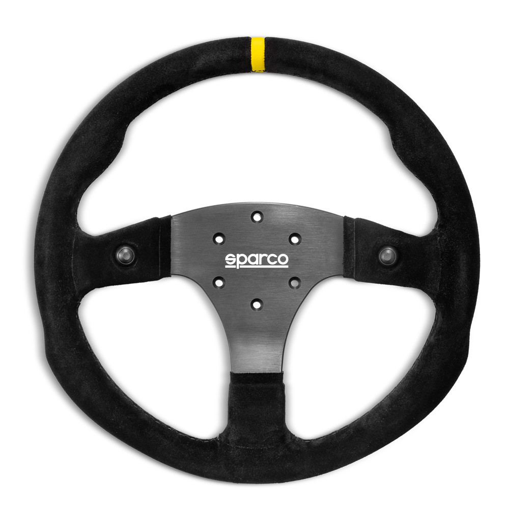 Sparco R350B suede steering wheel with buttons - 015R350PSO - 015R350PSO - 8033280379209