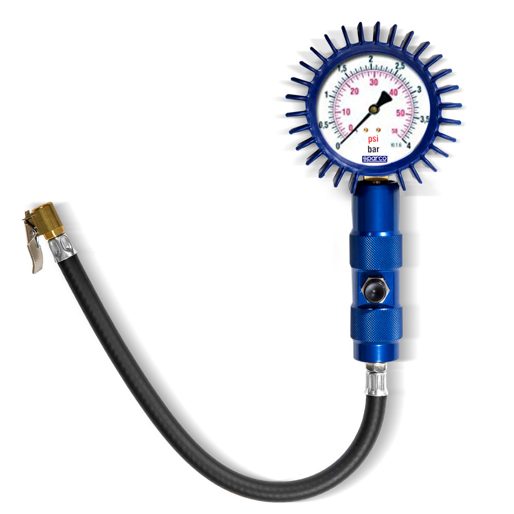 Sparco analog tire pressure gauge Diameter 63mm - 2941063A - 2941063A - 8033280384784