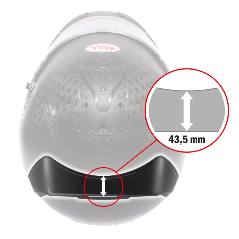 Bell rear spoiler RS7, HP7, KC7 clear - BEL-SPO-HP7.M - 2050033