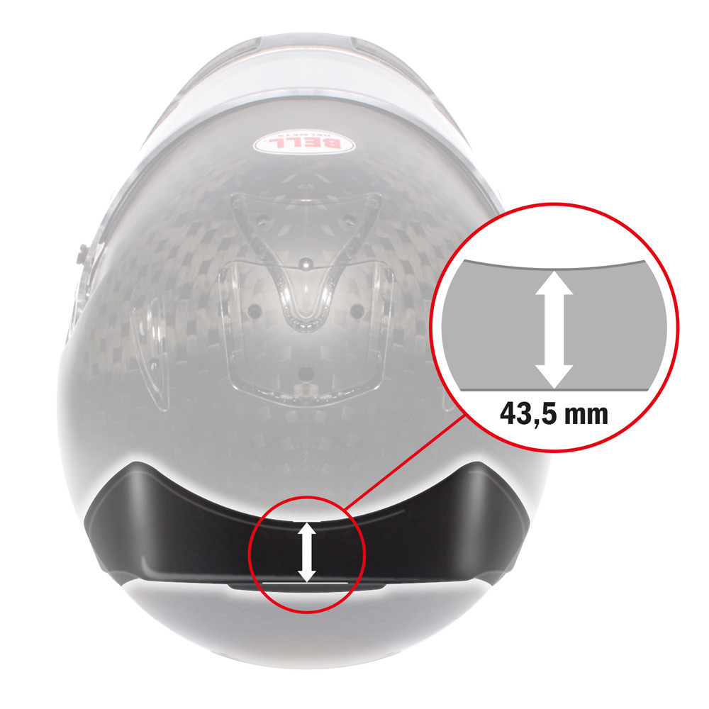 Bell rear spoiler RS7, HP7, KC7 clear - BEL-SPO-HP7.M - 2050033