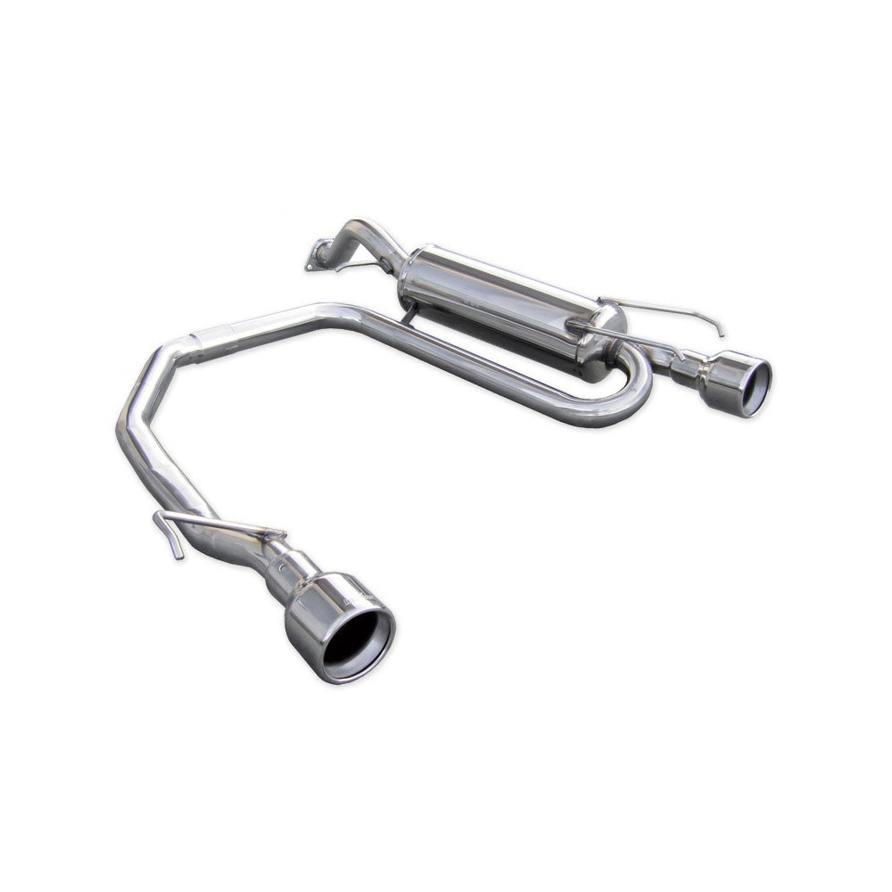INOXCAR duplex rear silencer MG ZR 160 01-05 round end-pipes 102mm - IC-TWMG02102 - TWMG.02.102 - 3661768273654