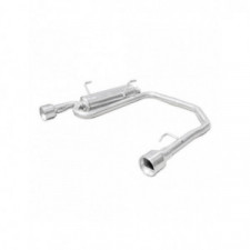 Duplex INOXCAR PEUGEOT 206 1,6 16V XS 01-06 runde Ausgänge 102mm