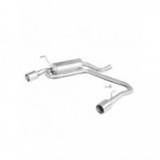 INOXCAR duplex rear silencer PEUGEOT 406 coupé 2,0 135cv 1997- end pipe rondes 102mm