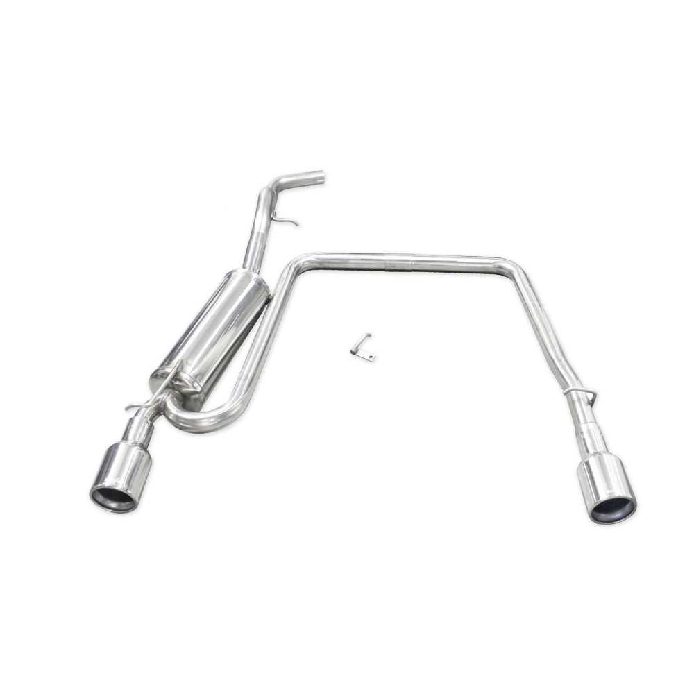 INOXCAR duplex rear silencer VW GOLF 4 1,9 TDI 90cv 1997- round end-pipes 102mm - IC-TWVW11102 - TWVW.11.102 - 3661768310533