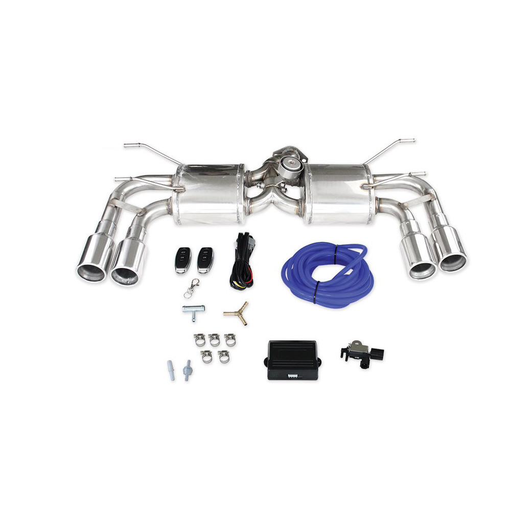 Duplex INOXCAR mit ABARTH-Ventilen 127 170 2016- runde Ausgänge 2x90mm - IC-VALV12401 - VALV.124.01 - 3661768562529