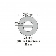 Silentbloc Auspuff 220°C POWERSPRINT Durchmesser 50mm