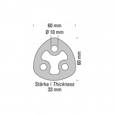 Silentbloc Echappement 220°C POWERSPRINT 909923