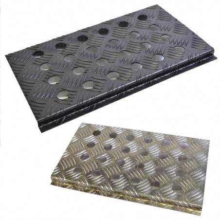 Plancher repose pieds copilote GT2i Race & Safety aluminium Eco