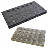 Plancher repose pieds copilote GT2i Race & Safety aluminium Eco