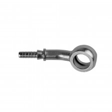 Raccordo a occhielo 20° graffabile Goodridge Dash 3 3/8 10mm cromato