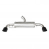 Inoxcar left + right muffler diameter 70mm Black Ceramic Toyota Yaris 1.6 GR after 2020