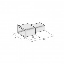 Protezioni maschi per capicorda piatta 6.3mm (200 pezzi)