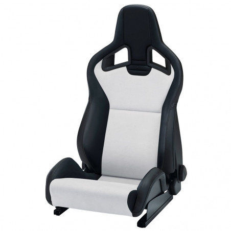 Siège baquet RECARO Sportster CS avec pack Climat - Dinamica Gris / Simili Cuir Noir
