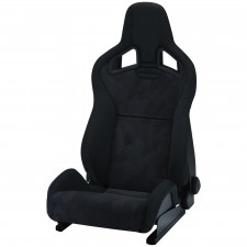 Schalensitz RECARO Sportster CS mit Universal-Seitenairbag - Artista Schwarz / Nardo Schwarz