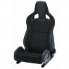 Siège baquet RECARO Sportster CS avec airbag universel latéral - Dinamica Noir / Simili Cuir Noir côté droit
