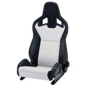 Schalensitz RECARO Sportster CS mit Universal-Seitenairbag und Climate Pack - Dinamica Grau / Kunstleder Schwarz