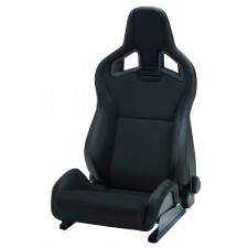 Schalensitz RECARO Sportster CS mit Universal-Seitenairbag und Klimapaket - Leder Schwarz rechte Seite