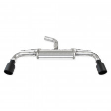 Inoxcar Diameter 100X-Race matt black rear muffler Volkswagen Golf 8 Gti 2,0 (245cv) after 2020