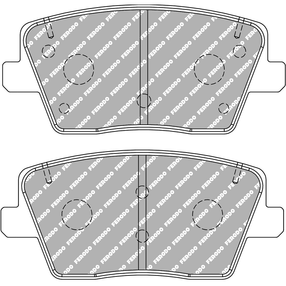 Ferodo DS2500 rear brake pads for Hyundai I30N 2017- - F-CP5100H - FCP5100H - 3661768788998