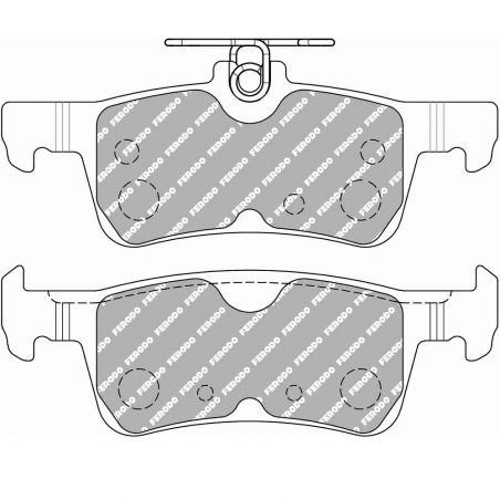 Bremsbeläge FERODO DS2500 hinten Ford Fiesta MK7 2017-